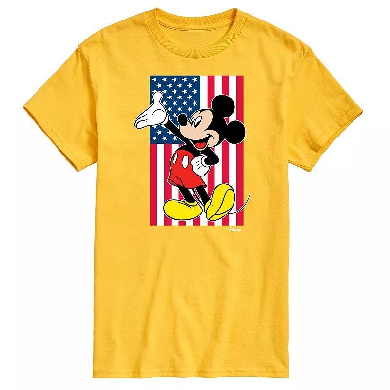 Disneys Mickey Mouse Mens Flag Graphic Tee Product Image