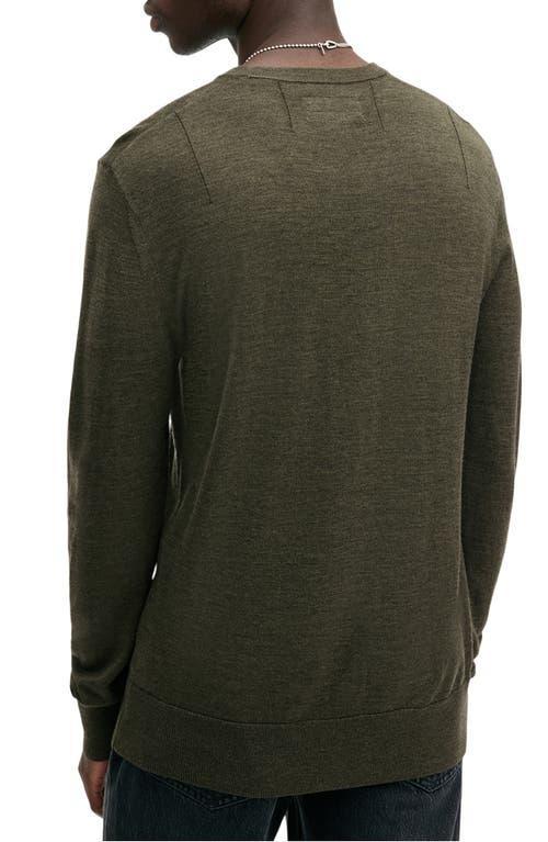 ALLSAINTS Mode Merino Wool Crewneck Sweater In Grange Green Product Image