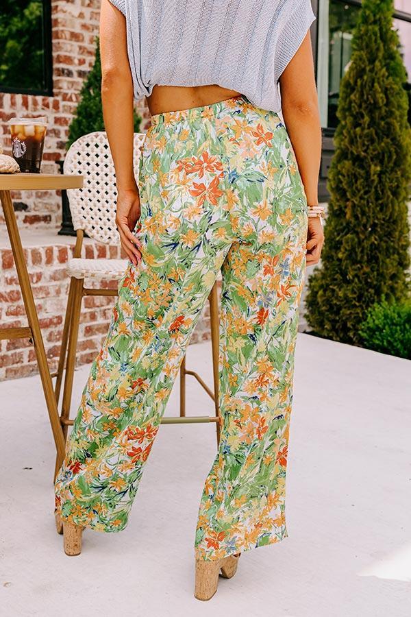 Hamptons Hideout Floral High Waist Pants Product Image