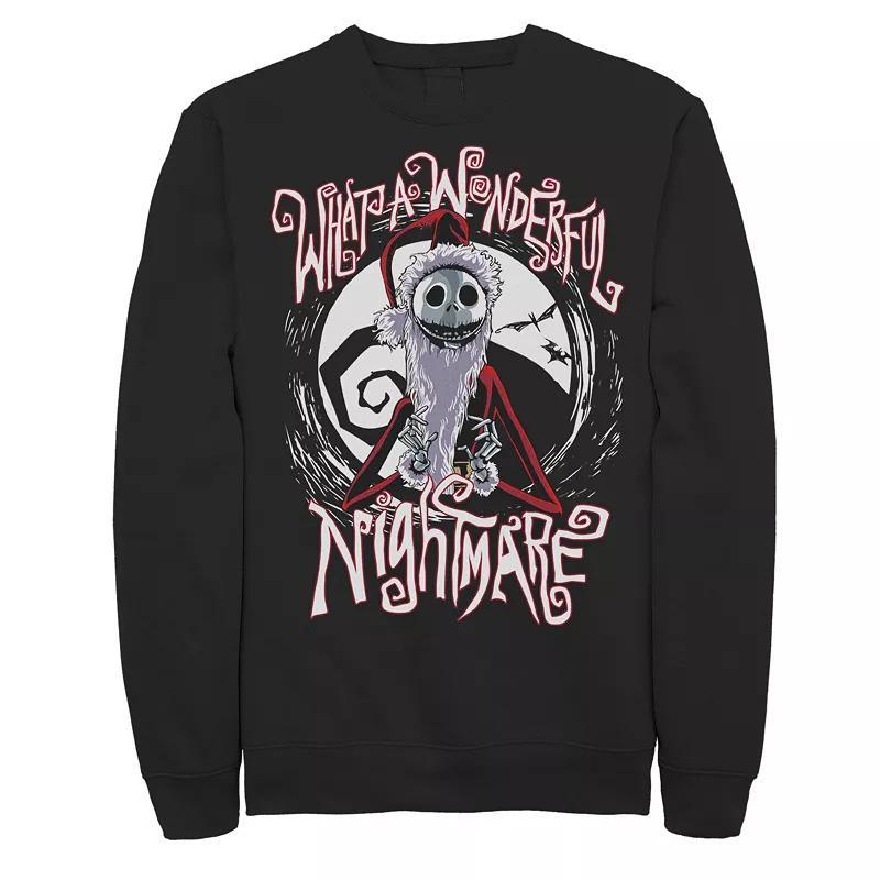 Mens Disney The Nightmare Before Christmas Jack Santa Claus Sweatshirt Product Image