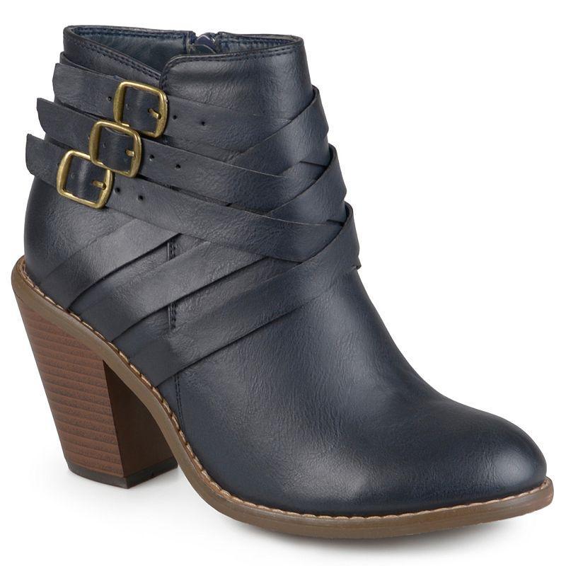 Journee Collection Wide Width Strap Wide Bootie | Womens | | | Boots | Bootie Product Image