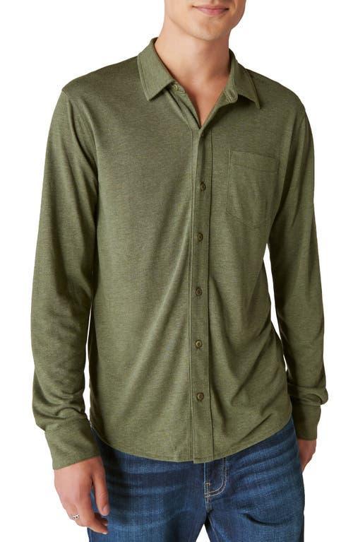 Lucky Brand Mens Long Sleeve Button-Front Jersey Shirt Product Image