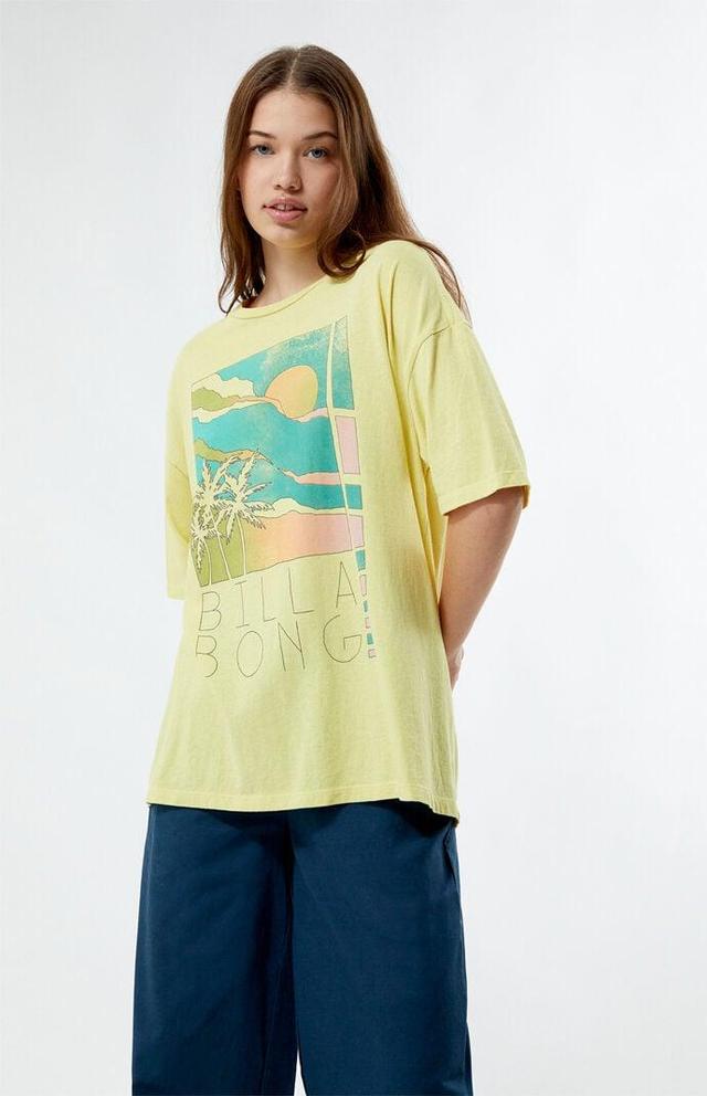 Billabong Sunrise On The Beach T-Shirt for Women Green Product Image