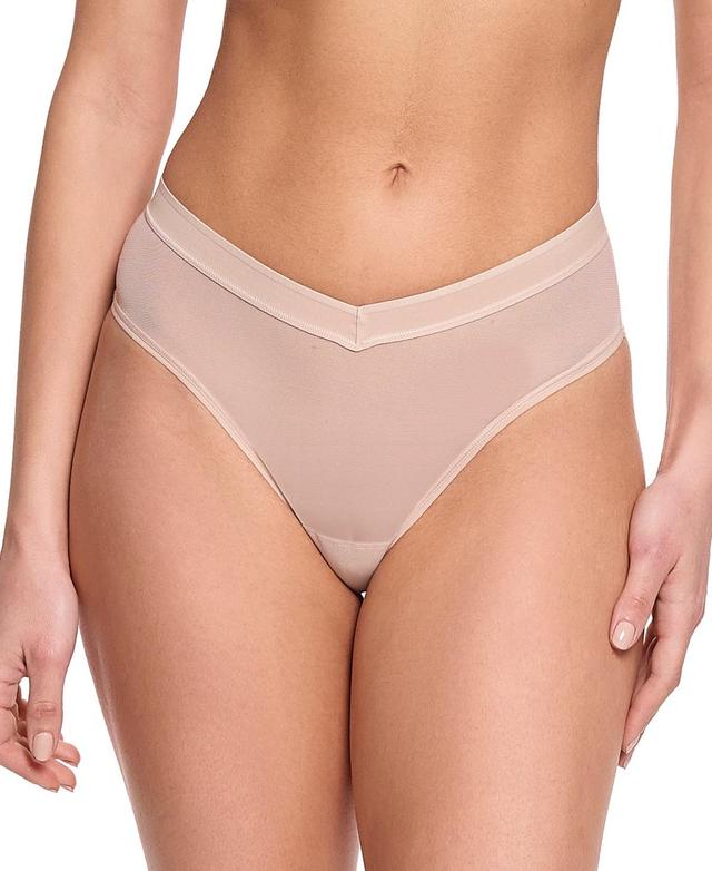 Hanky Panky Womens Mesh High Cut Thong Product Image