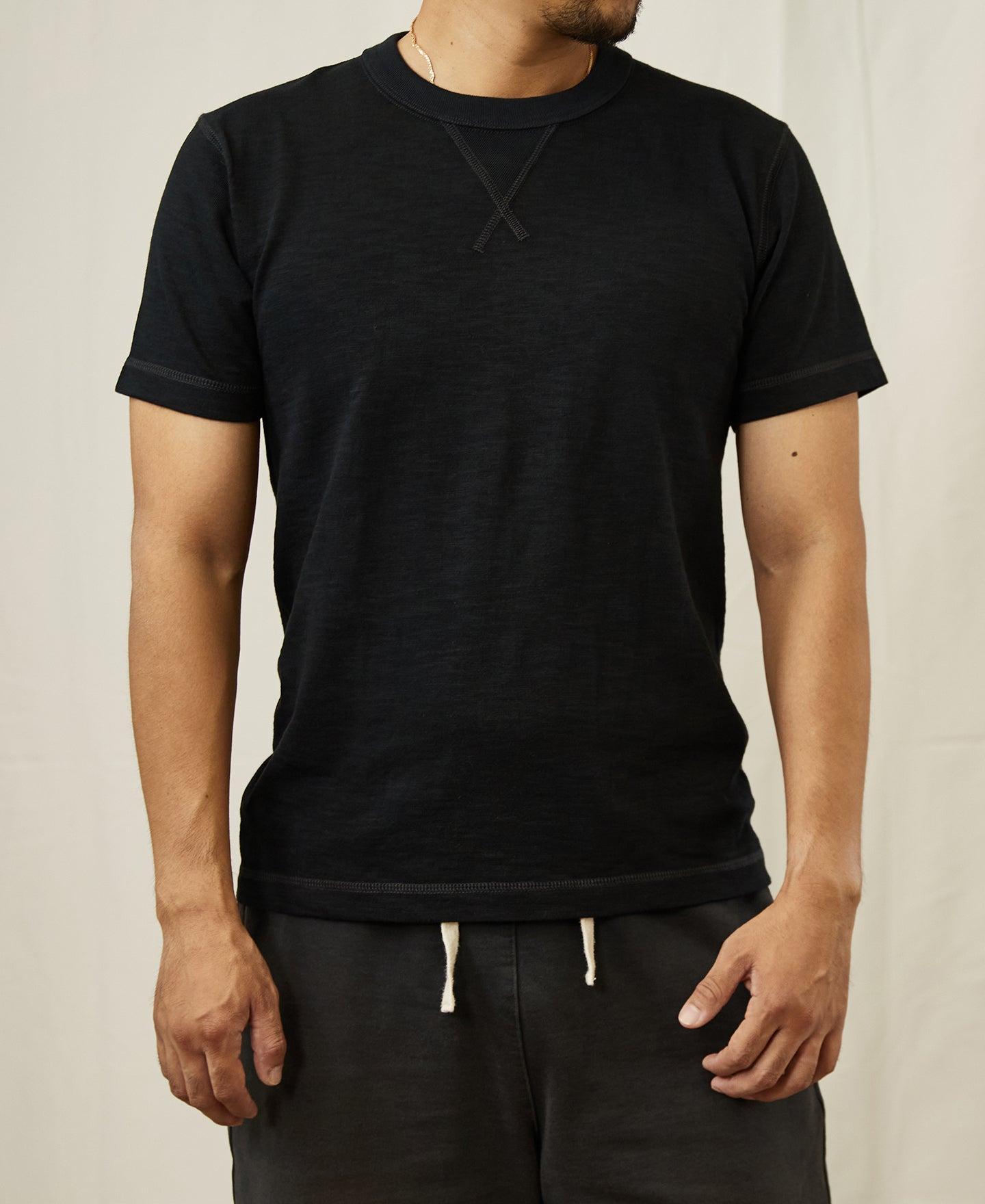 10.5 oz US Cotton Tubular Gusset T-Shirt - Black Product Image