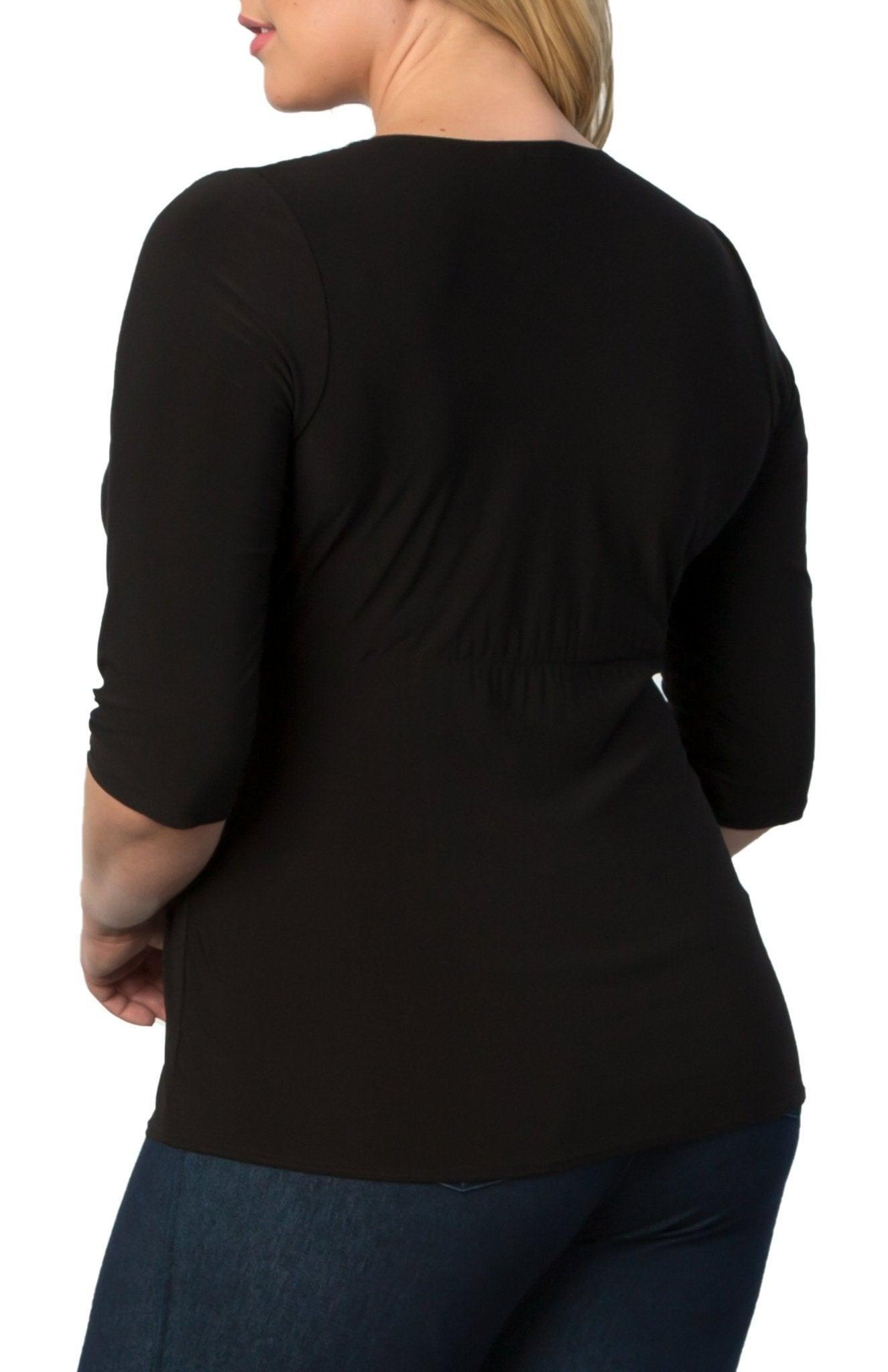 Femme Fatale Faux Wrap Top - Plus Product Image