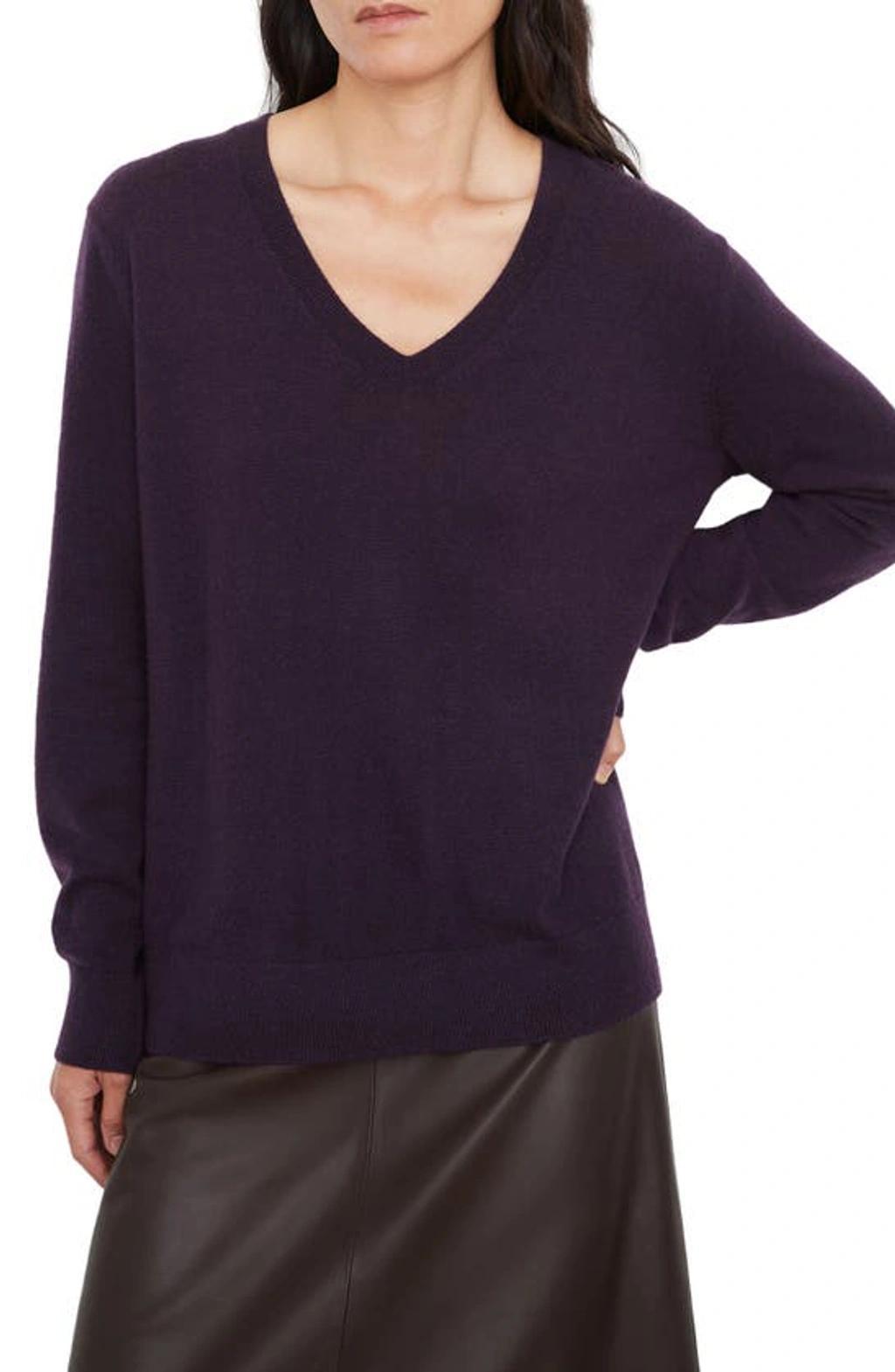 Weekend Cashmere Pullover Sweater In Dark Mulberry product image