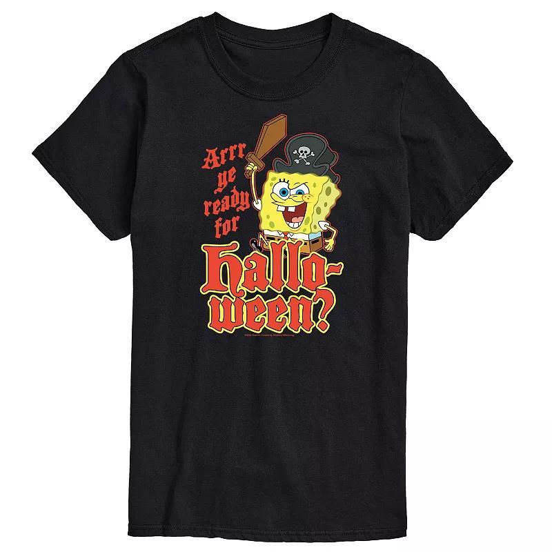 Big & Tall Spongebob Squarepants Arr Ye Ready For Halloween Graphic Tee, Mens Product Image