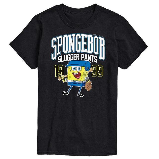 Big & Tall Nickelodeon SpongeBob Squarepants Slugger Graphic Tee, Mens Product Image