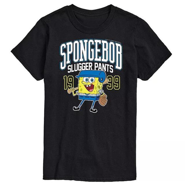 Mens SpongeBob SquarePants Slugger Pants Tee Product Image