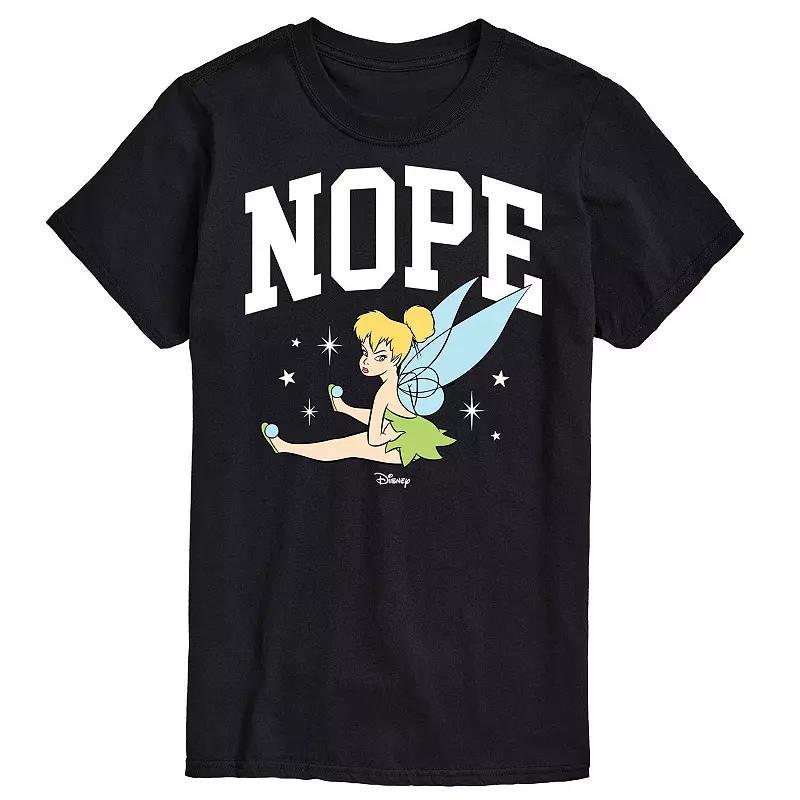 Disneys Tinker Bell Big & Tall Nope Graphic Tee, Mens Product Image