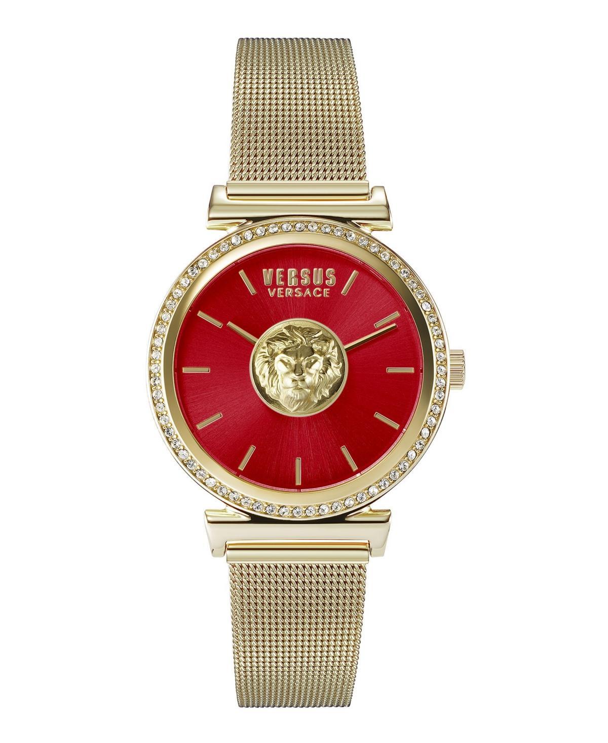 Versus by Versace Womens Brick Lane Gold-tone Stainless Steel Bracelet Watch 34mm Product Image