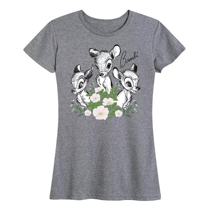 Disneys Bambi Womens Portrait Trio Graphic Tee Product Image