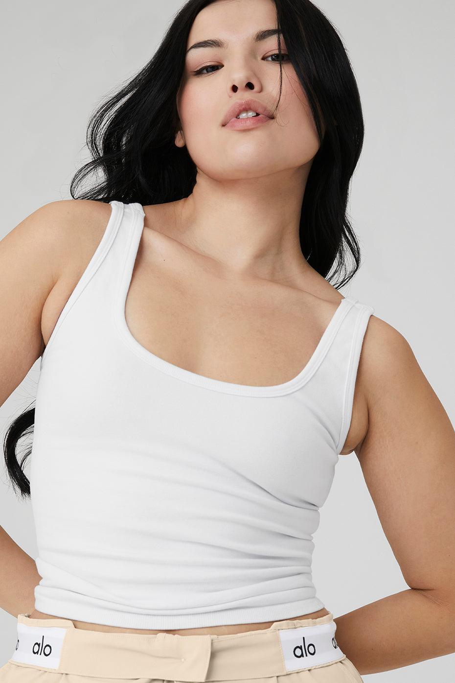 Seamless Chosen Tank - White Product Image