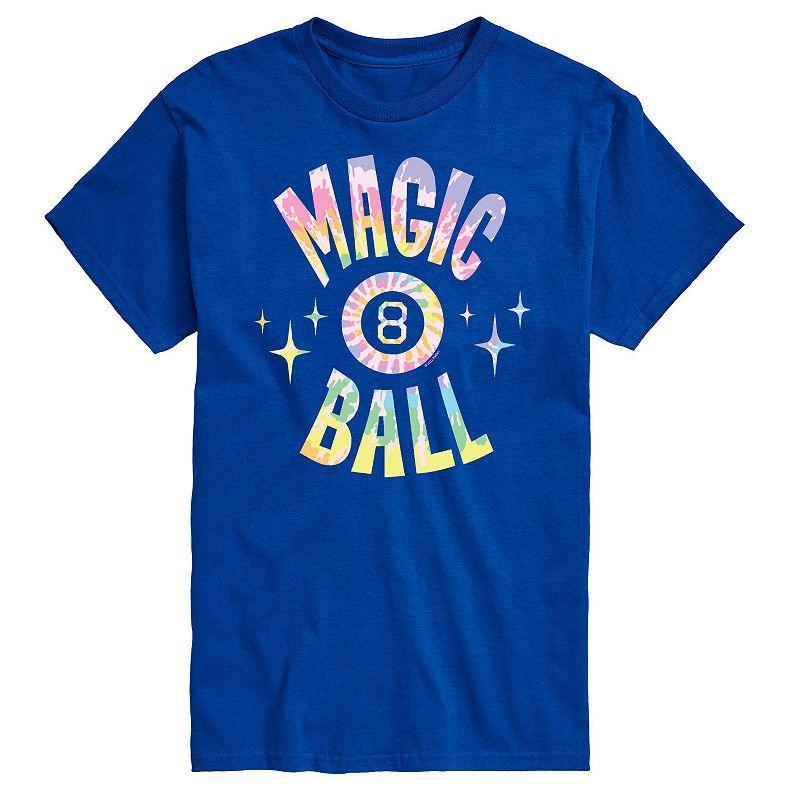 Big & Tall Magic 8 Ball Tie Dye Graphic Tee, Mens Blue Product Image