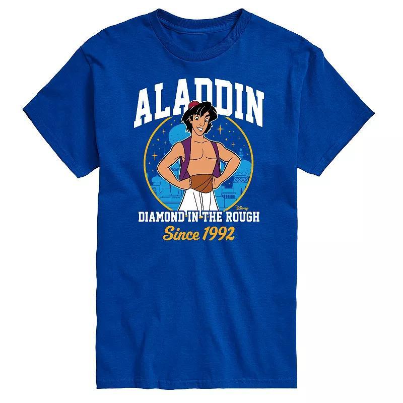 Disney Princess Big & Tall Aladdin Collegiate Graphic Tee, Mens Product Image