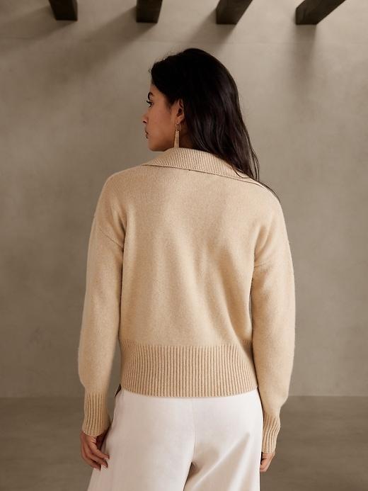 Luna Cashmere Sweater Polo Product Image