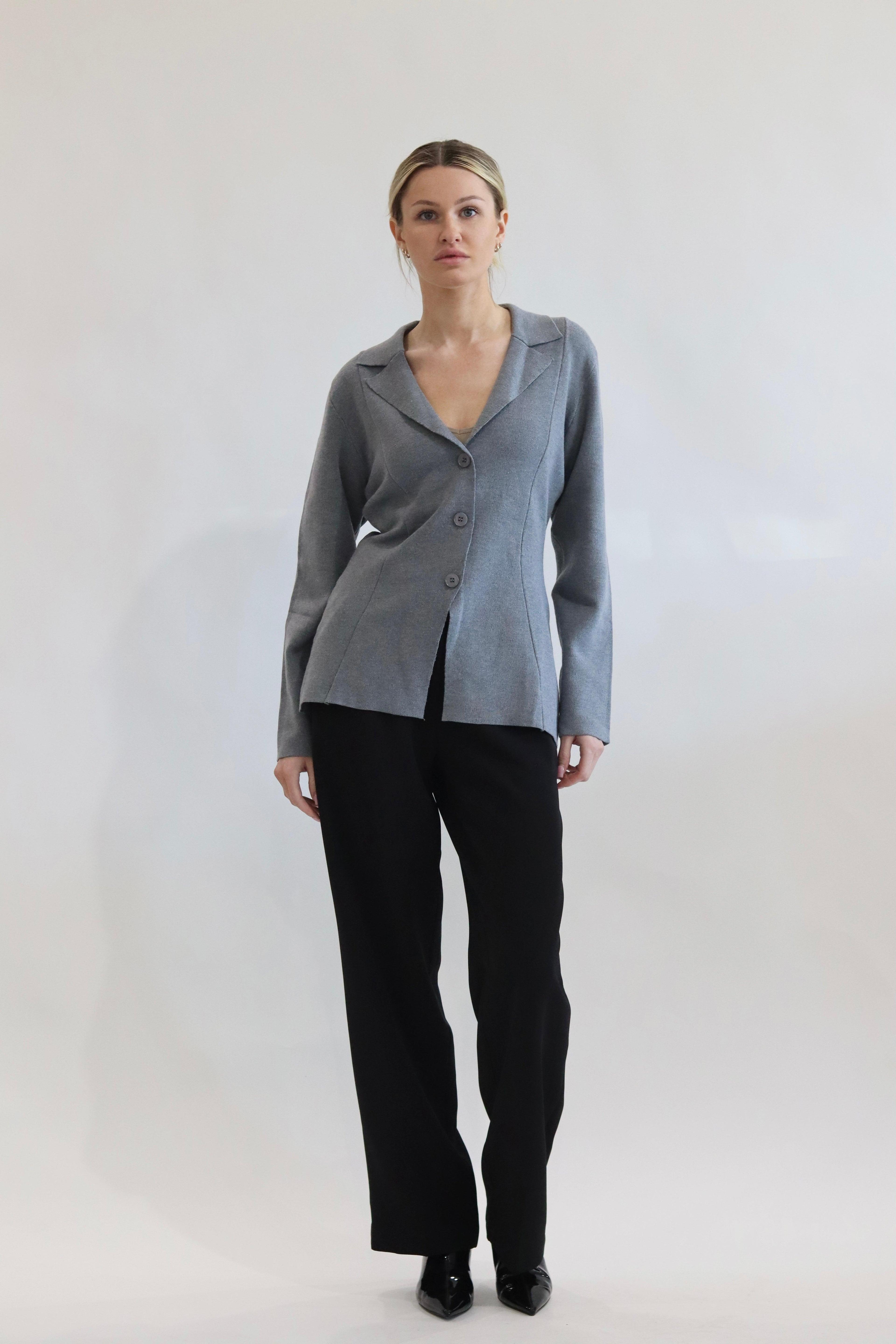 Knit Blazer Cardigan Product Image