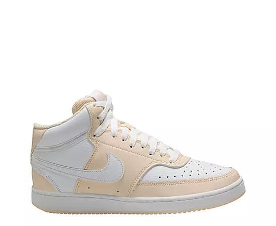 Nike Court Vision Mid-Top Womens Shoes Guava White Product Image