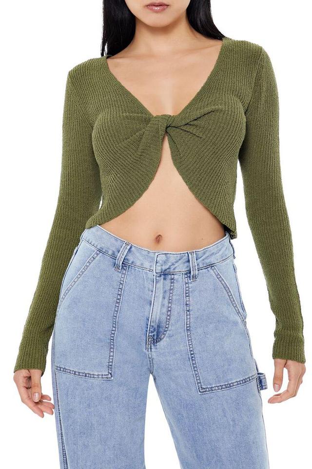 Twisted Sweater-Knit Crop Top | Forever 21 Product Image