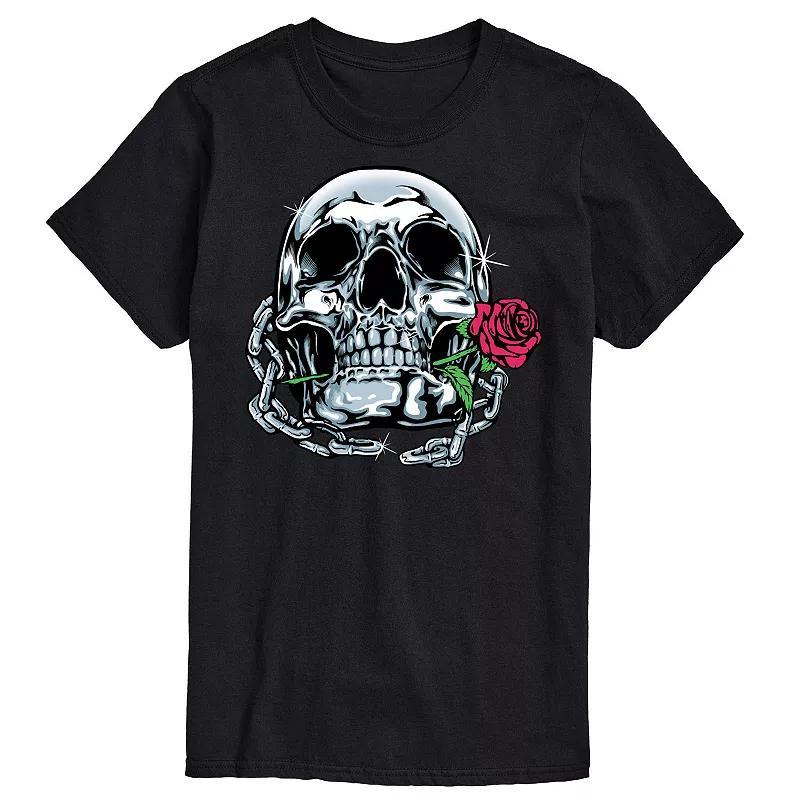 Mens Shiny Skull Art Tee Product Image