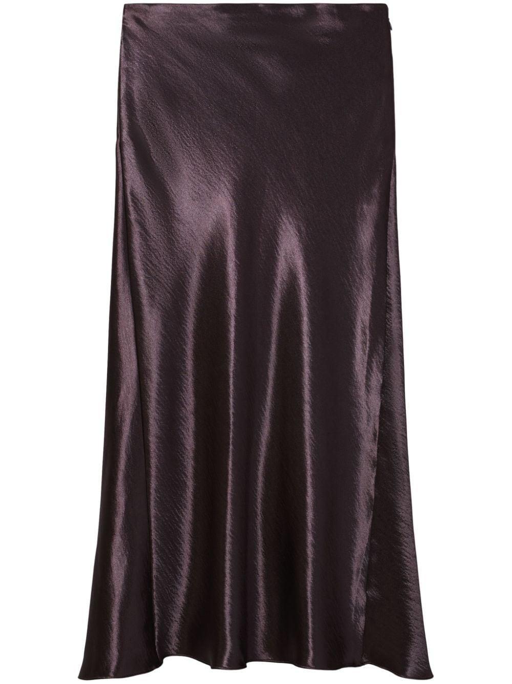 satin midi skirt Product Image