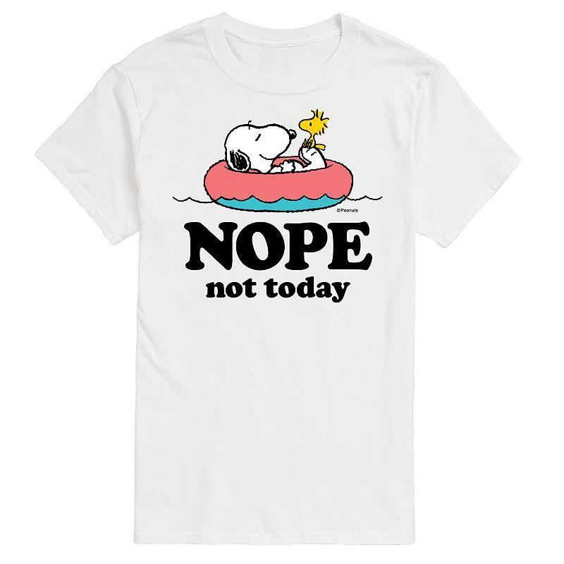 Mens Peanuts Snoopy Nope Not Today Graphic Tee Product Image