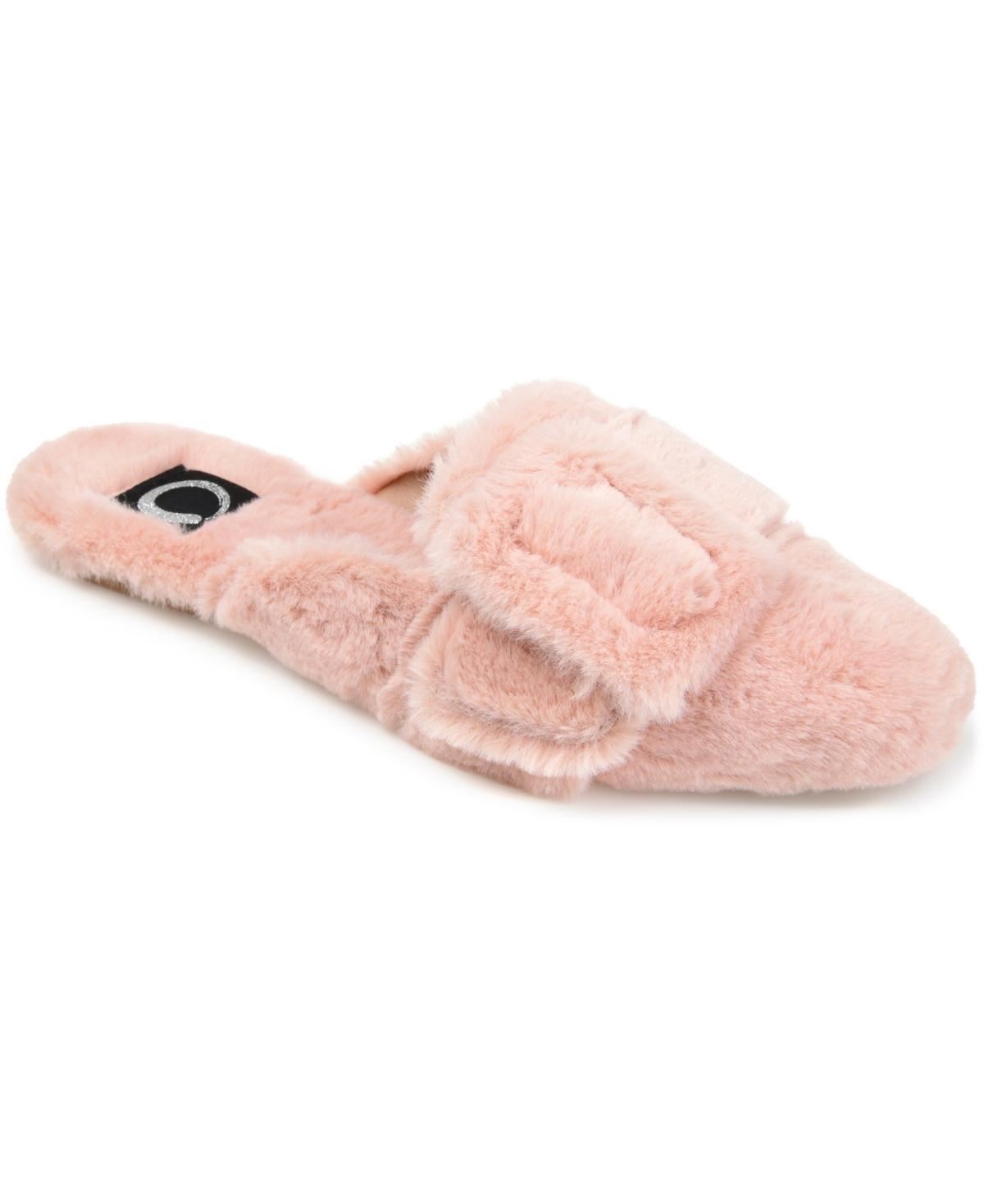 Journee Collection Faux Fur Eara Slipper Women's Shoes Product Image