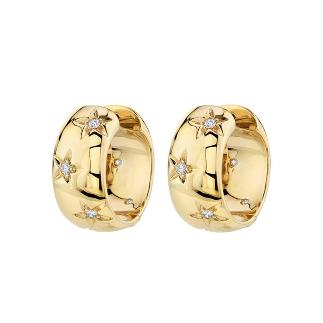 Star Huggie Earrings Product Image