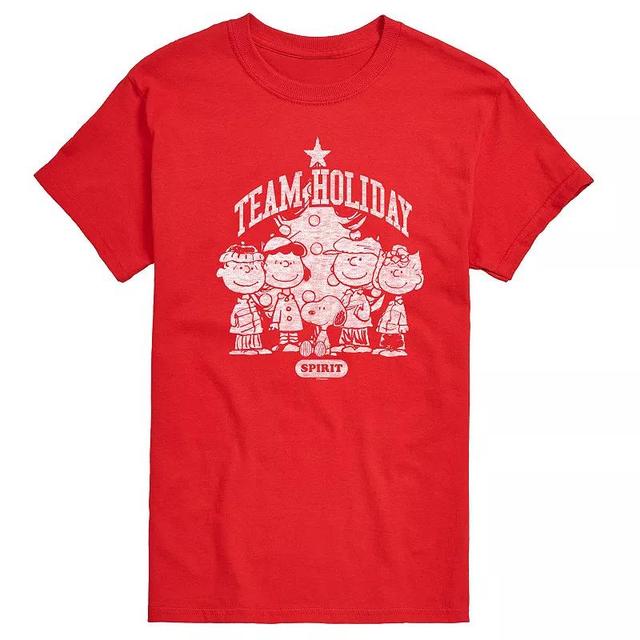 Mens Peanuts Team Holiday Spirit Graphic Tee Product Image