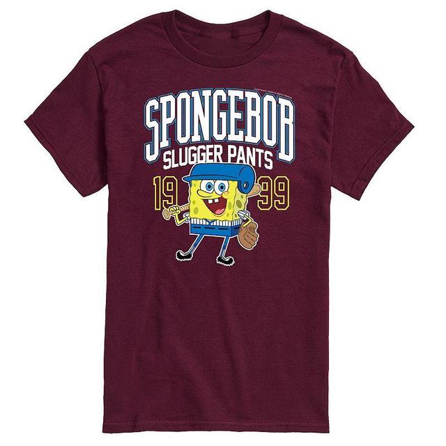 Mens SpongeBob SquarePants Slugger Pants Tee Product Image