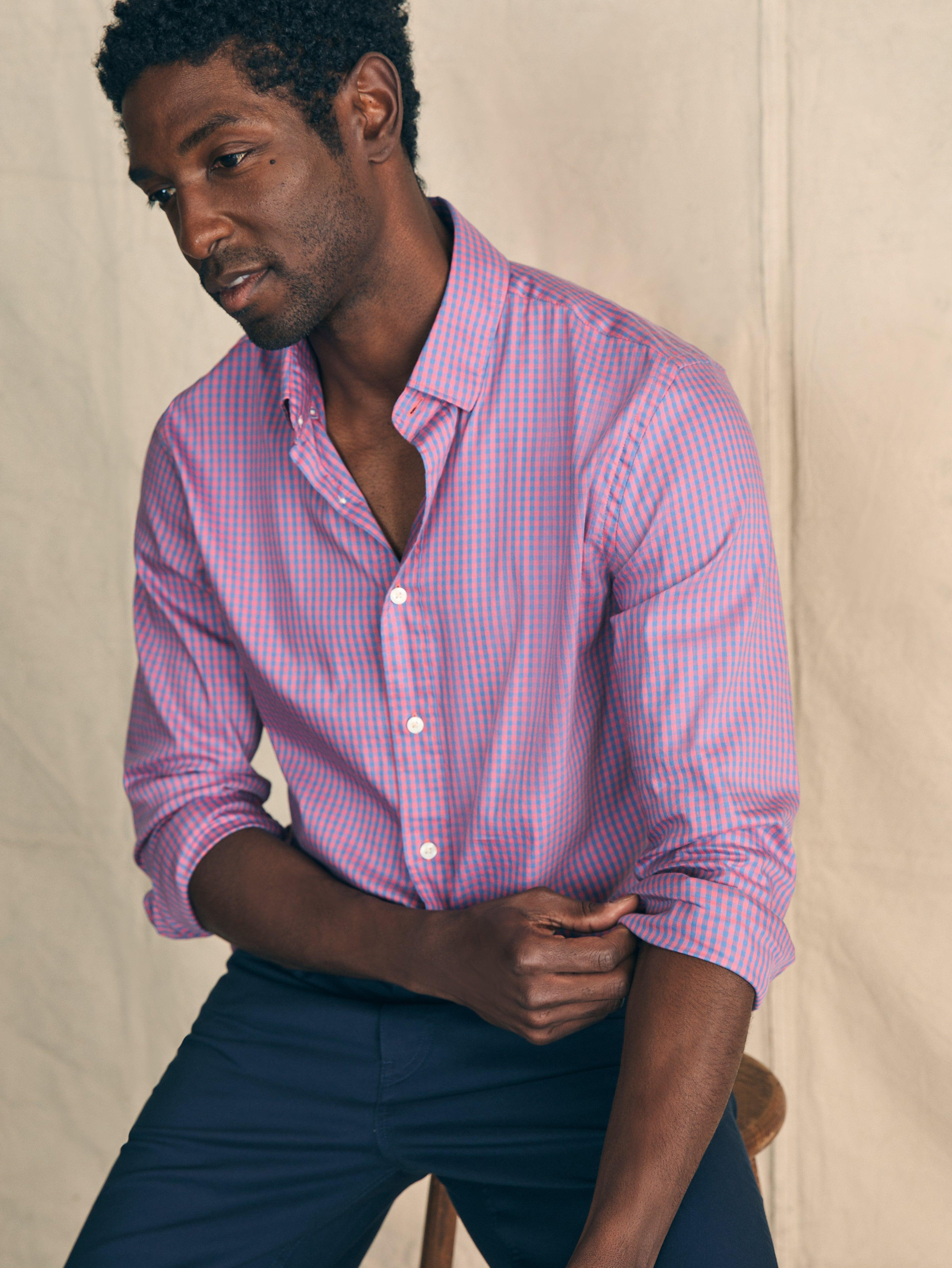 Movement™ Shirt (Tall) - Blue Rose Gingham Product Image