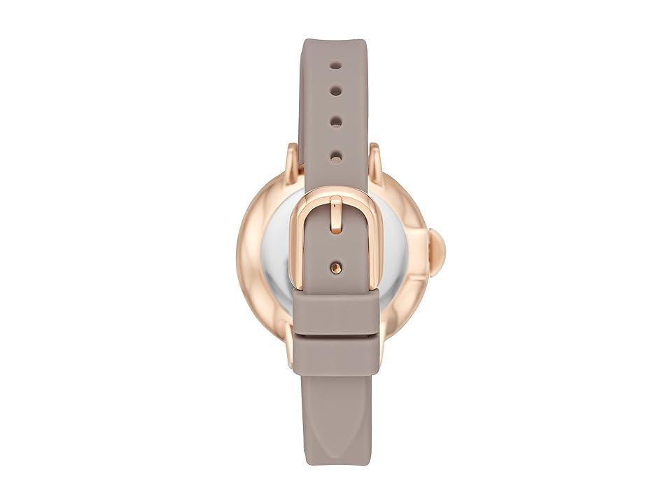 Womens Rose Goldtone & Silicone Strap Watch Product Image