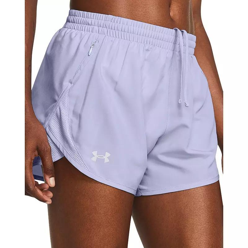 Plus Size Under Armour Fly-By Shorts, Womens Product Image