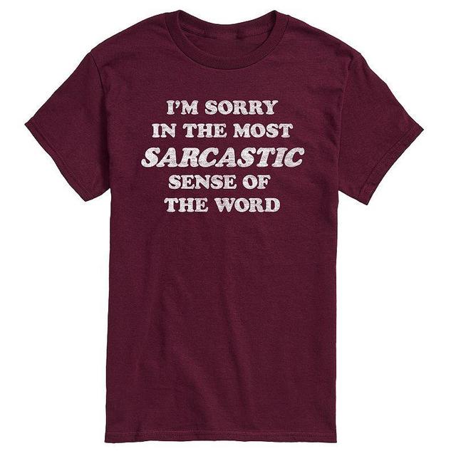 Big & Tall Im Sorry Sarcastic Graphic Tee, Mens Blue Product Image