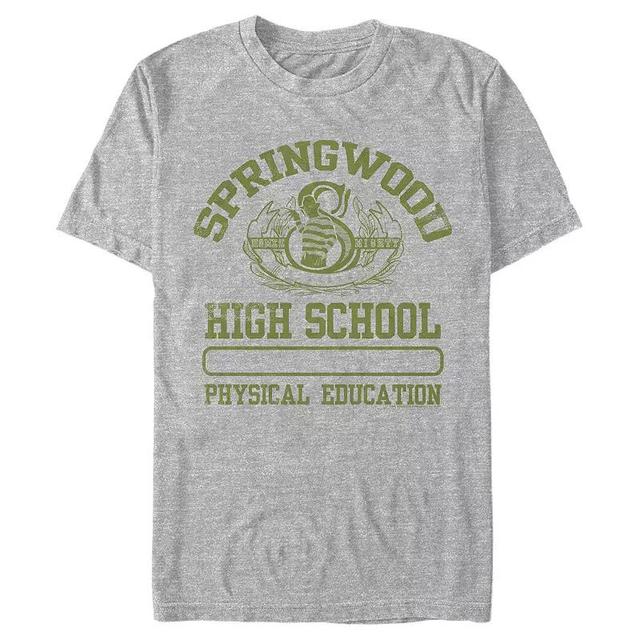 Mens A Nightmare On Elm Street Springwood High School Graphic Tee Athletic Grey Product Image