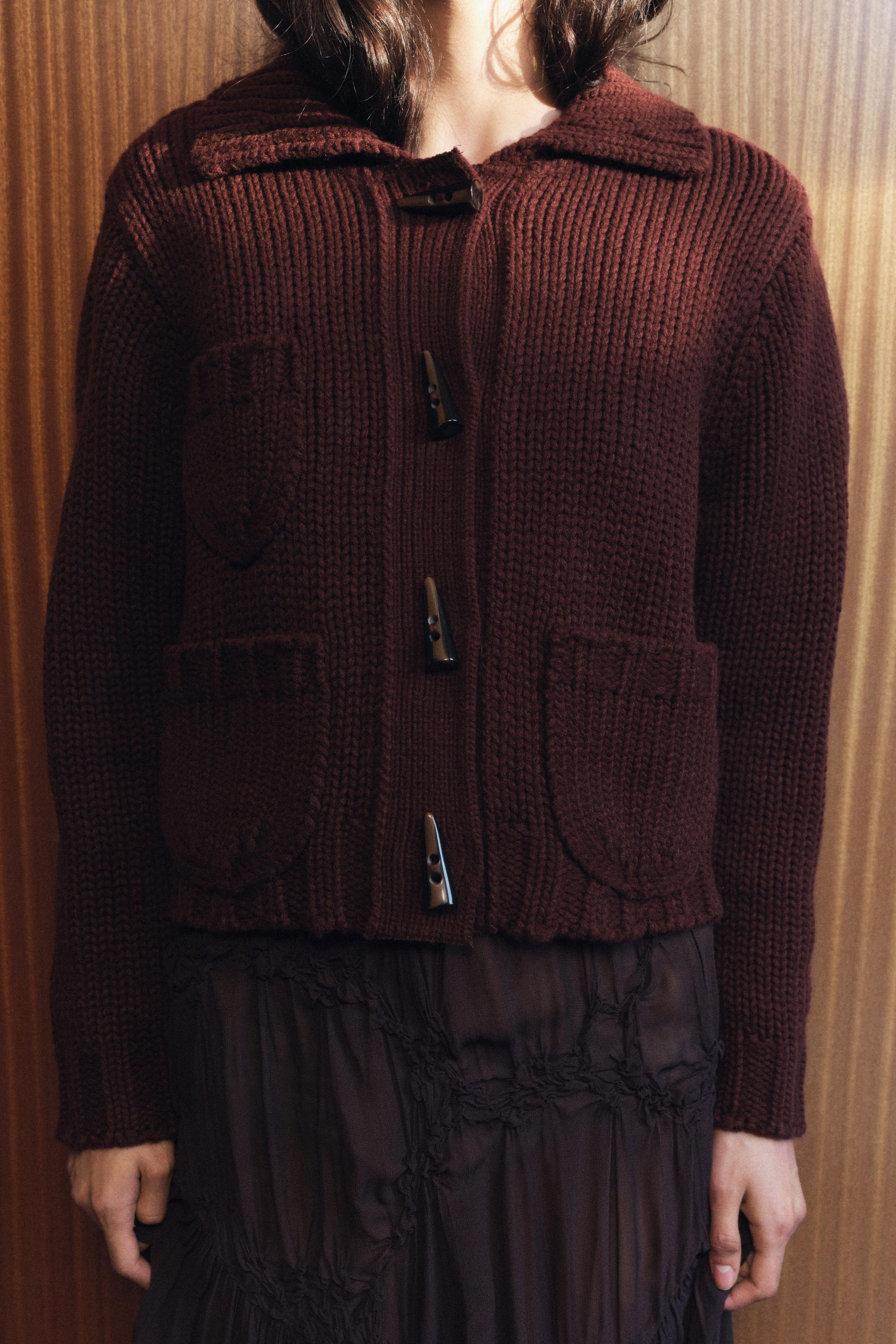 CHUNKY KNIT CARDIGAN Product Image