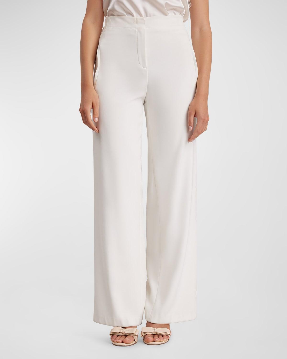 Womens Preston Crepe Wide-Leg Pants Product Image