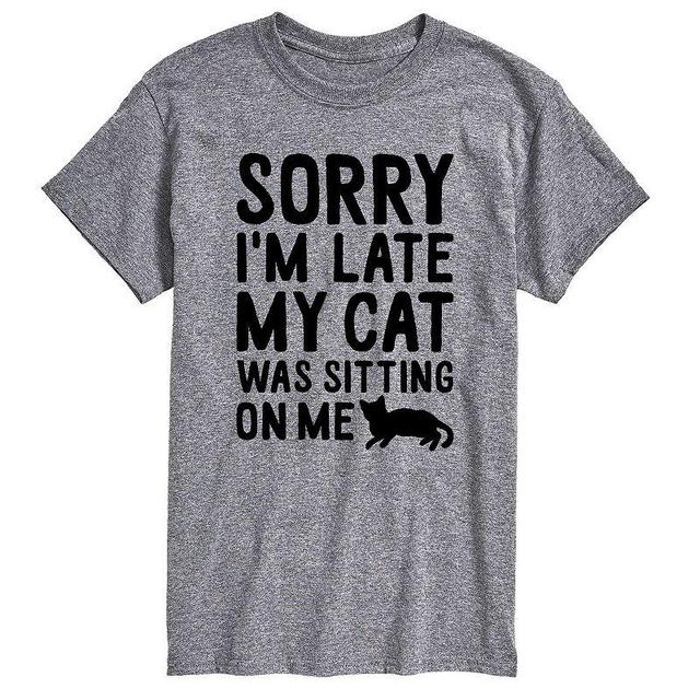 Mens Sorry Im Late Tee Product Image