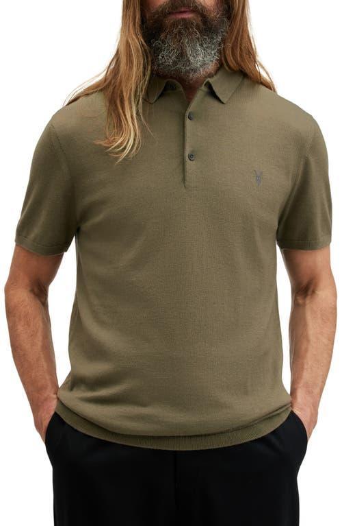 AllSaints Mode Slim Fit Merino Wool Polo Product Image