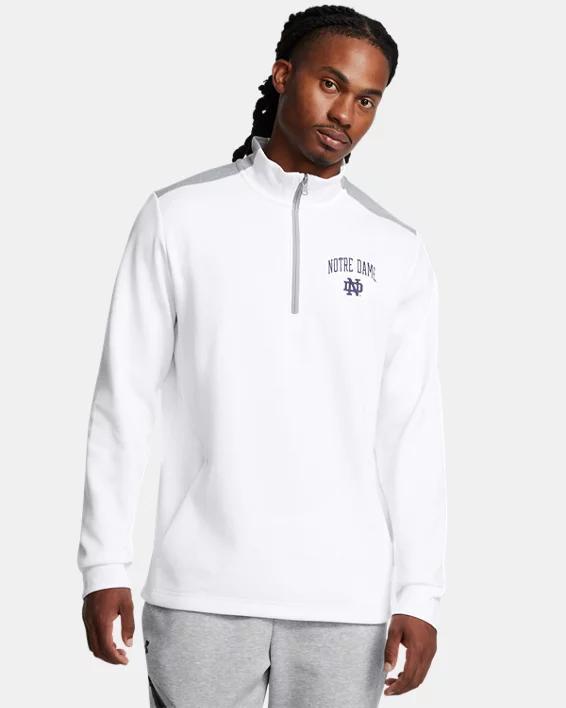 Mens UA Double Knit Fleece Gameday Collegiate  Zip Product Image