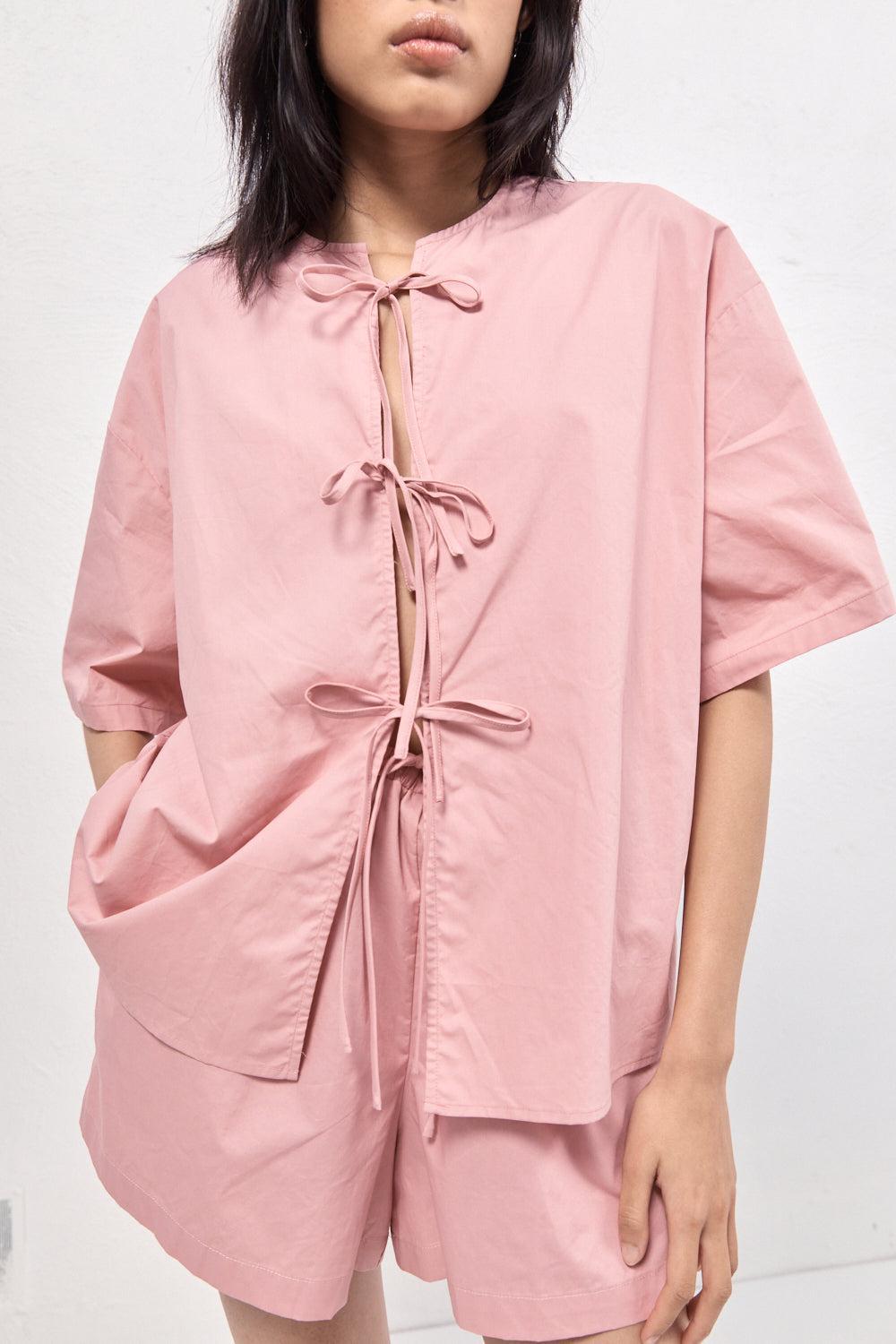 Naomi Smock Top Rose Product Image