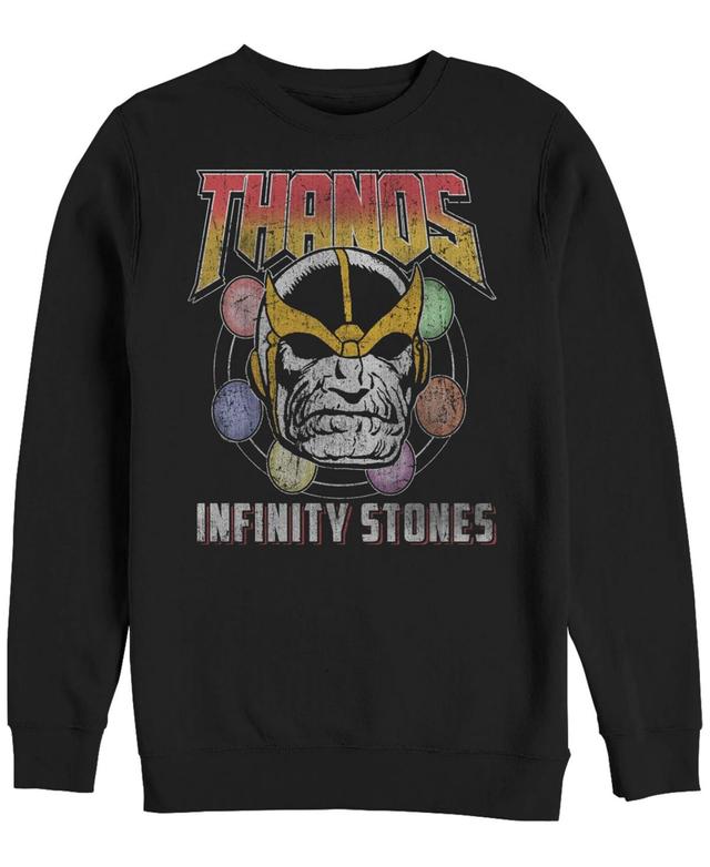 Marvel Mens Classic Comics Thanos Infinity Stones, Crewneck Fleece Product Image