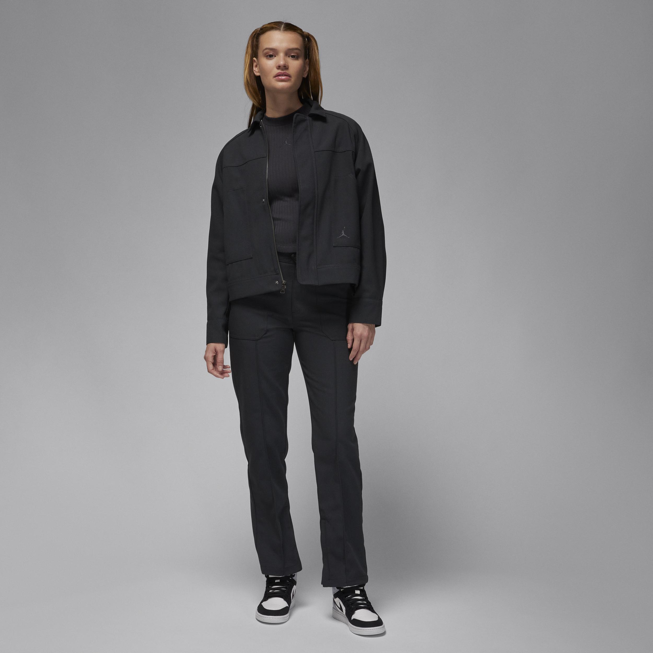 Jordan Womens Jordan NVTY Jacket - Womens Off Noir Product Image