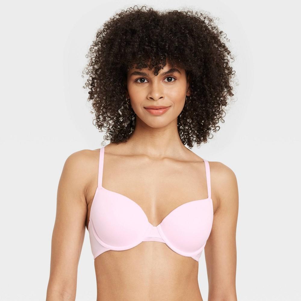 Womens Cotton Lightly Lined Demi T-Shirt Bra - Auden Enlightened 38D Product Image