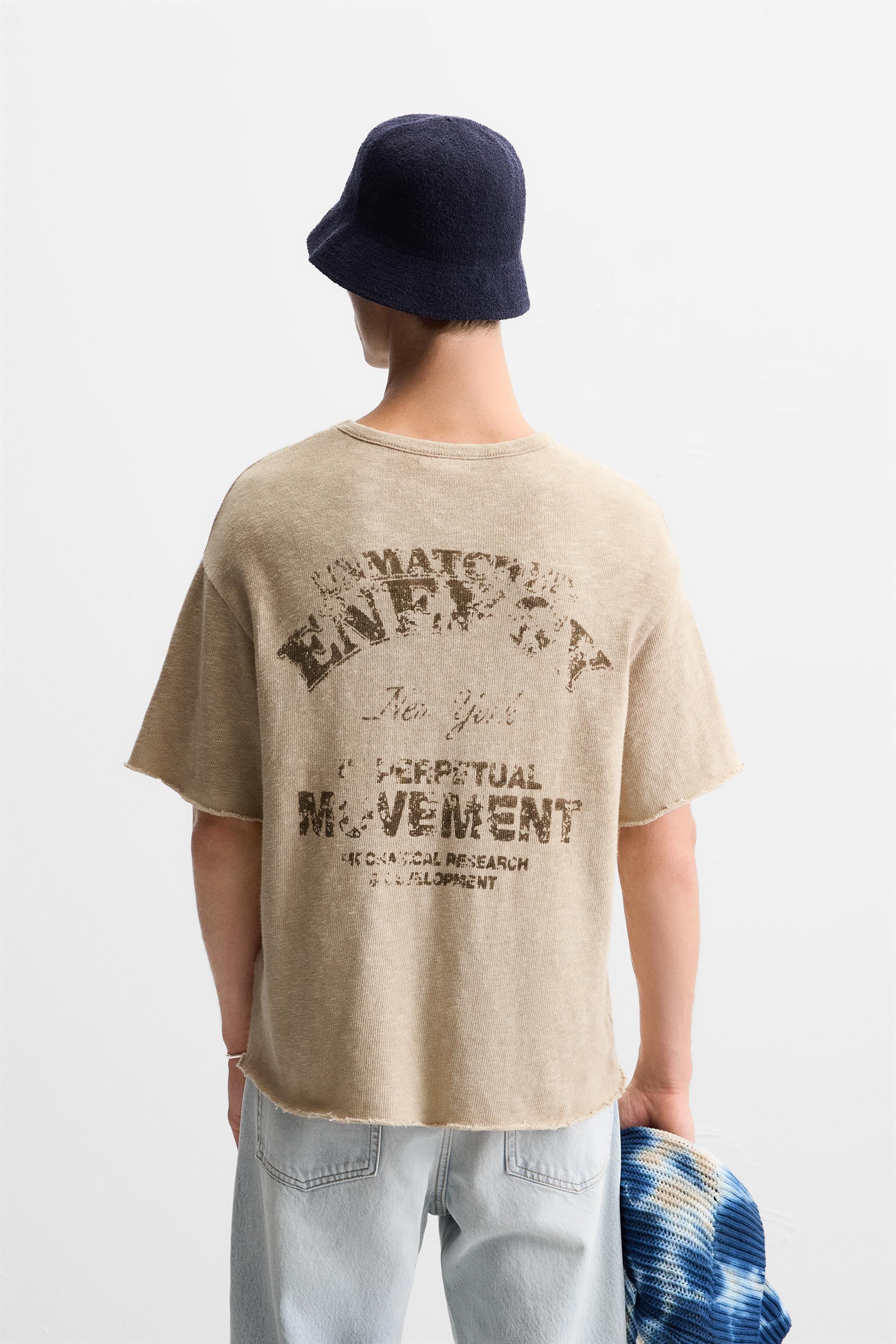 TEXT PRINT KNIT T-SHIRT Product Image