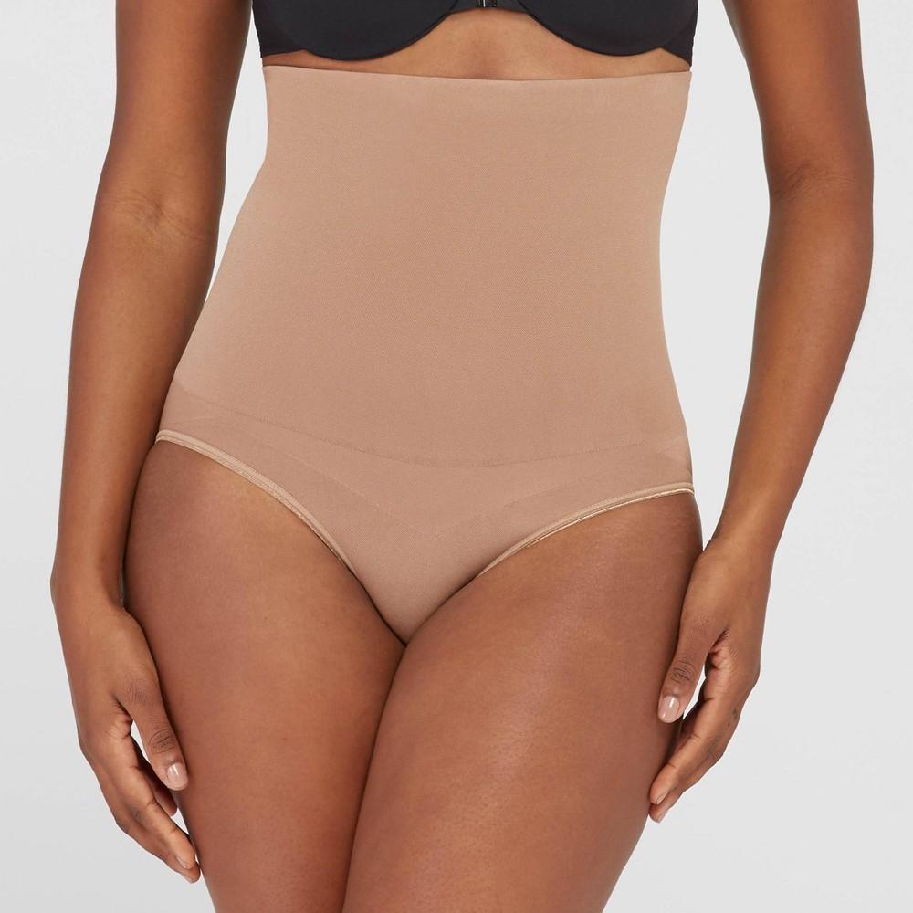 ASSETS by SPANX Womens Remarkable Results High-Waist Control Briefs - Medium Beige Product Image