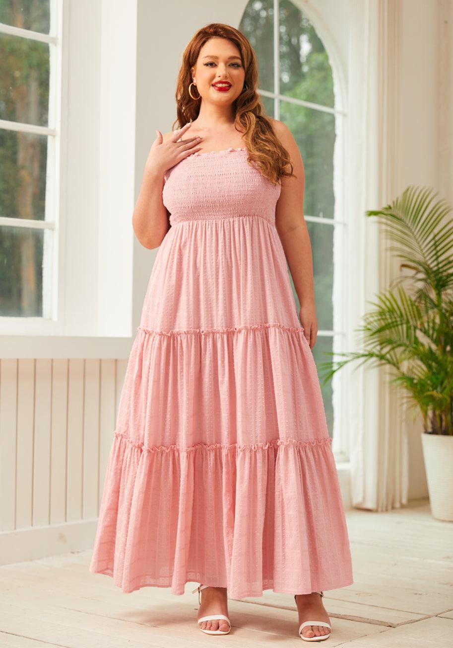 Boho on the Range Smocked Maxi Dress Product Image