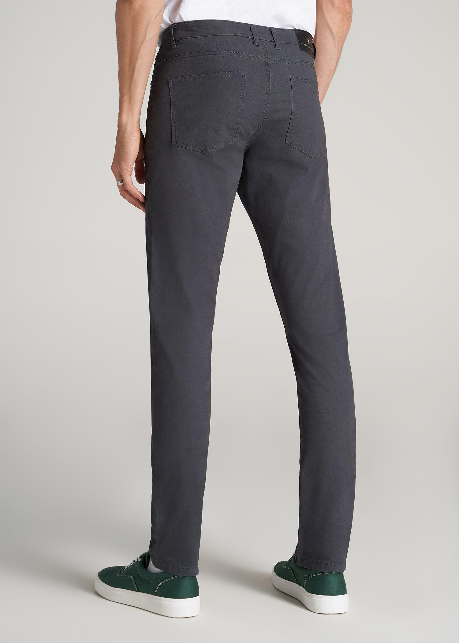 Carman TAPERED Fit Five Pocket Pants for Tall Men in Iron Grey Product Image