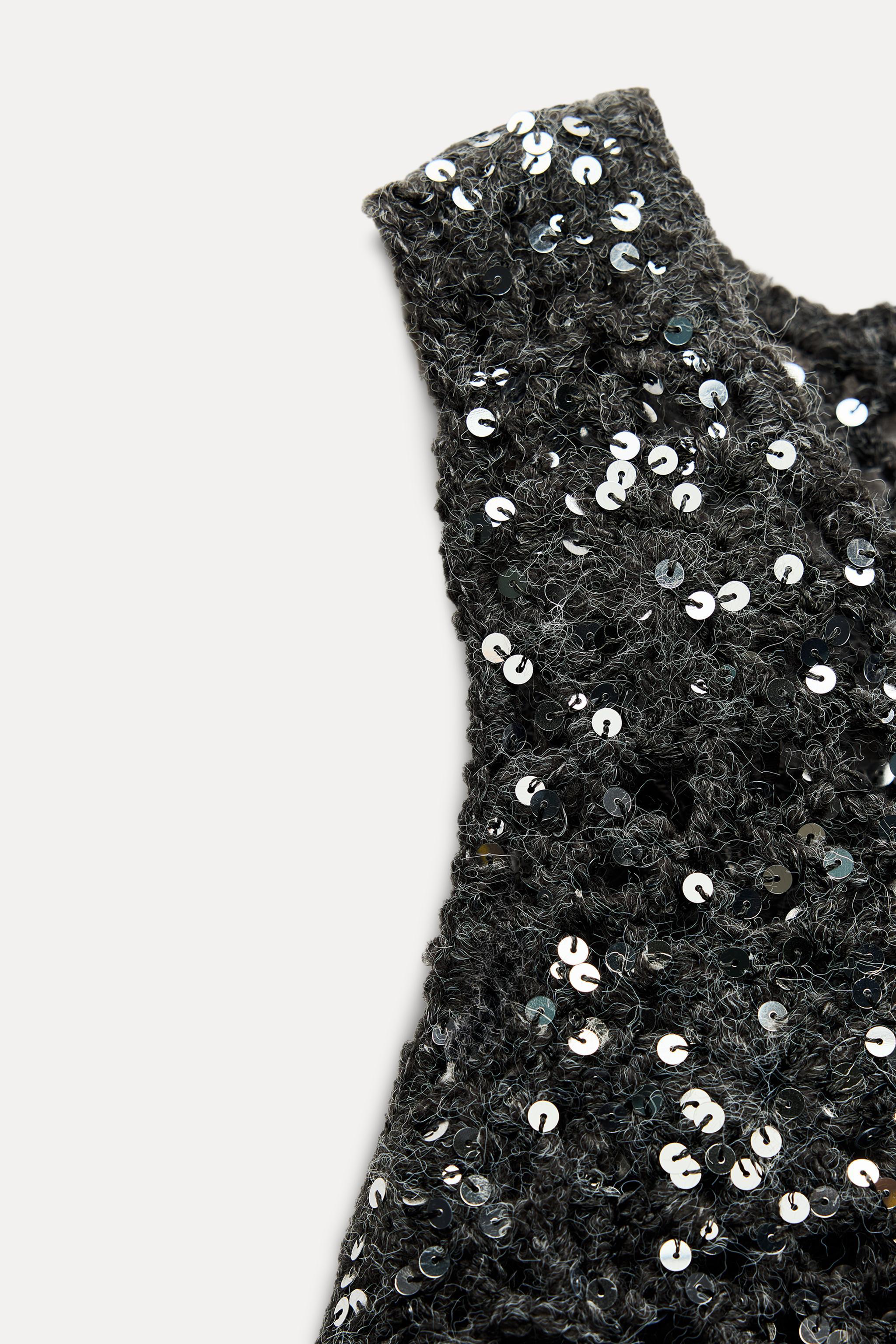 SEQUIN KNIT TOP Product Image